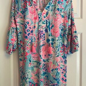 Lilly Pulitzer Pastel Floral Tunic